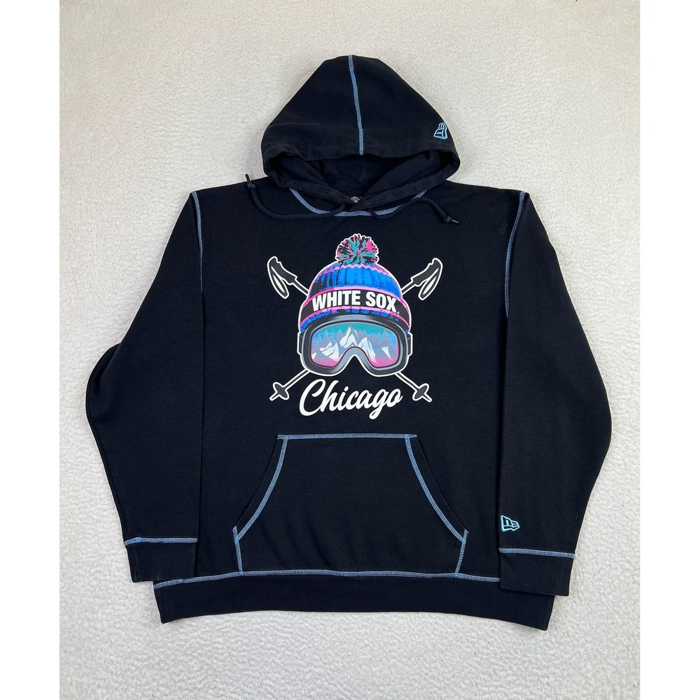 Chicago White Sox Hoodie Mens 2XL MLB Baseball New Era 2022 Winter Mountain‎